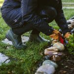 Gardening in durable waterproof boots