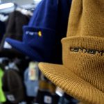 Close up Carhartt winter hat