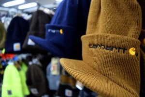 Close up Carhartt winter hat